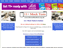 Tablet Screenshot of elevenplusmock.org.uk